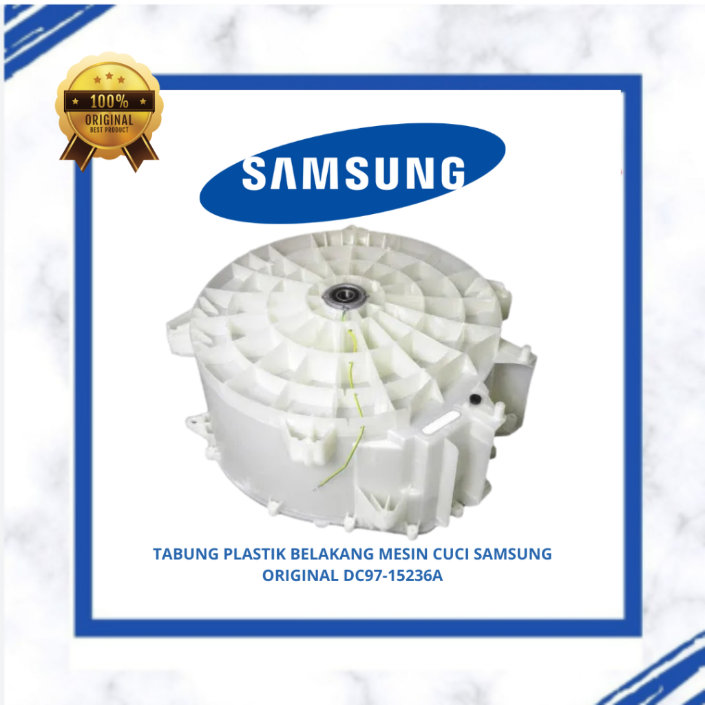 TABUNG PLASTIK BELAKANG MESIN CUCI SAMSUNG WW75J4213IW WW75K5210YW ORIGINAL DC97-15236A