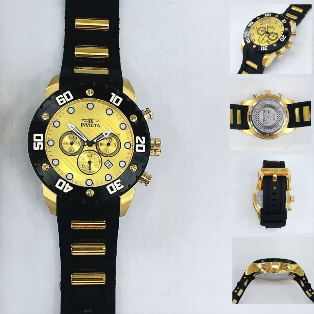 Jam Tangan Pria Invicta Chronograph Pro Diver Blue Dial – Sporty & Tangguh