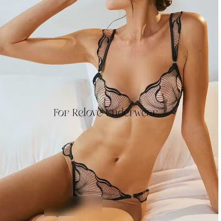 BEVERLY JEAN - Phoenix Bra Set Setelan BH Kawat +CD Renda Lace Lingerie Gstring Sexy Pakaian Dalam W