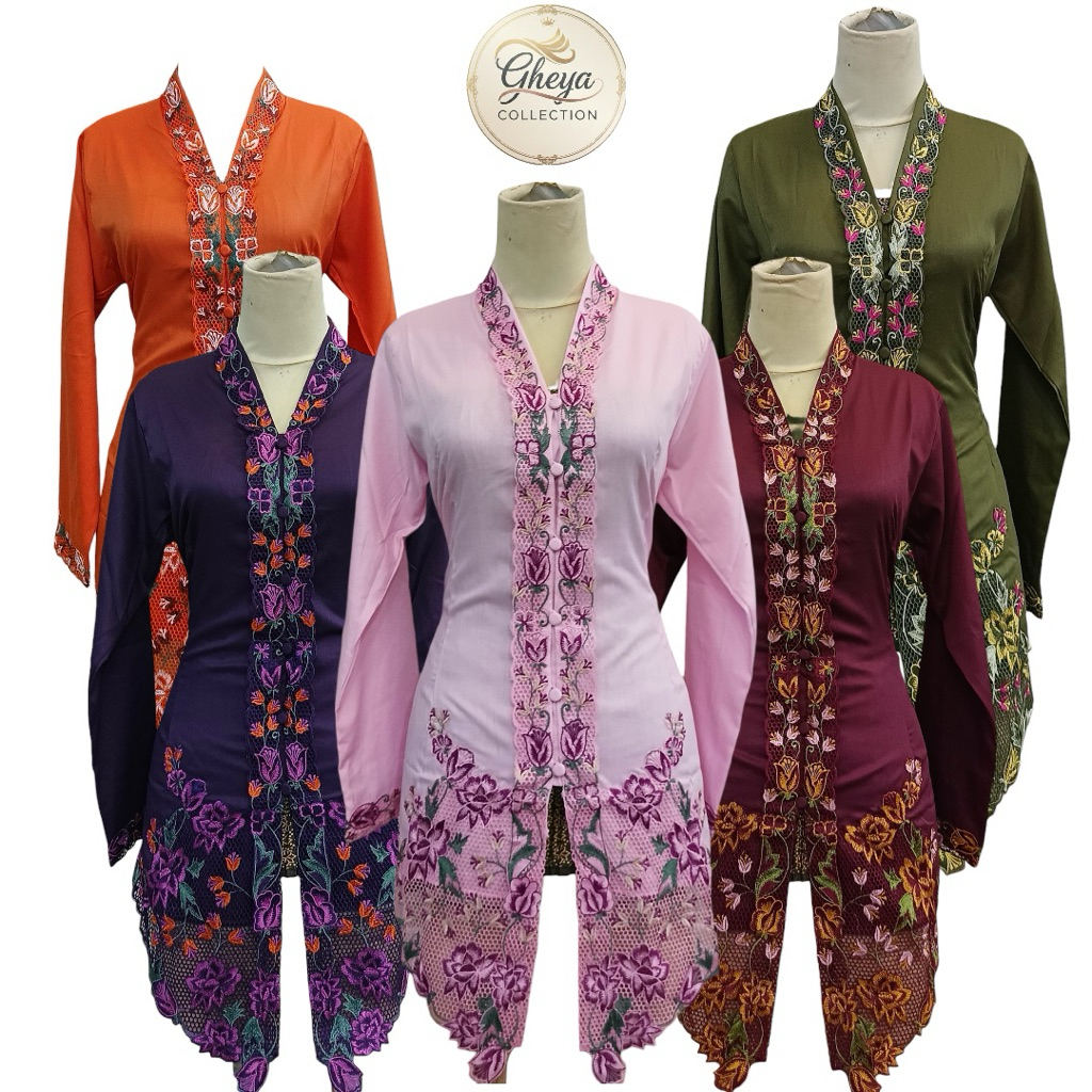 ATASAN KEBAYA ENCIM BORDIR BUNGA / KEBAYA TRADISIONAL / SERAGAM KERJA KANTOR