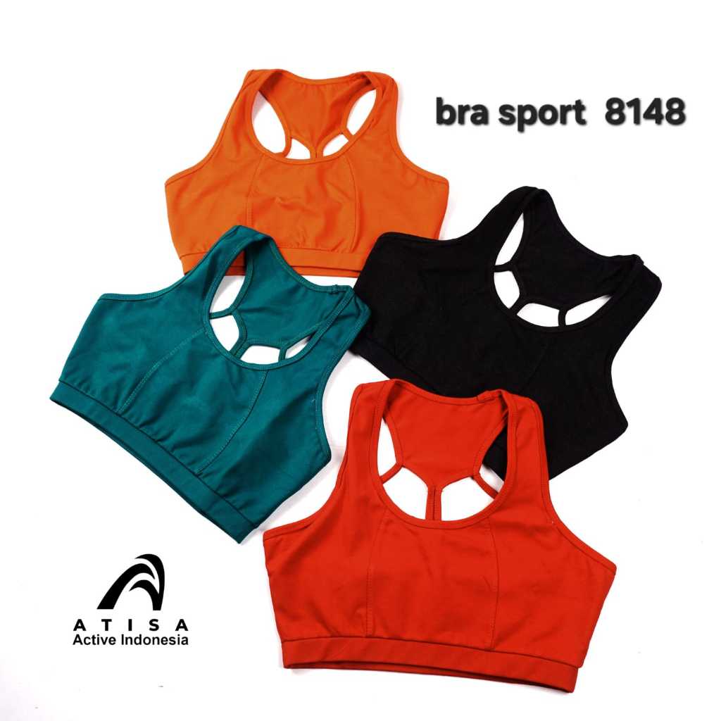 Atisa Sport Bra 8148 Bra Senam Tanpa Kawat Bra Olahraga Gym Yoga Harian