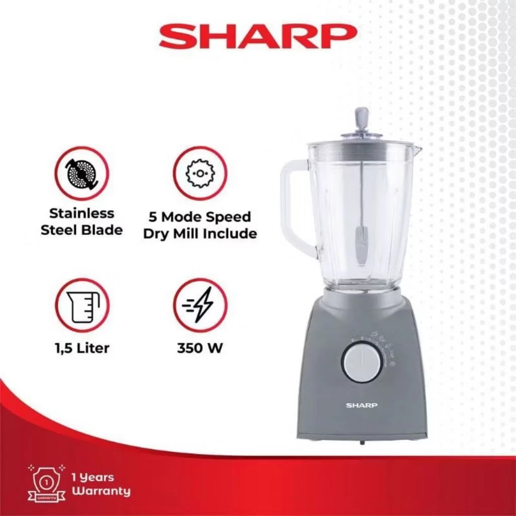 SHARP blender EM-151G-GY/pelumat/sharp/EM-151/kaca BATAM