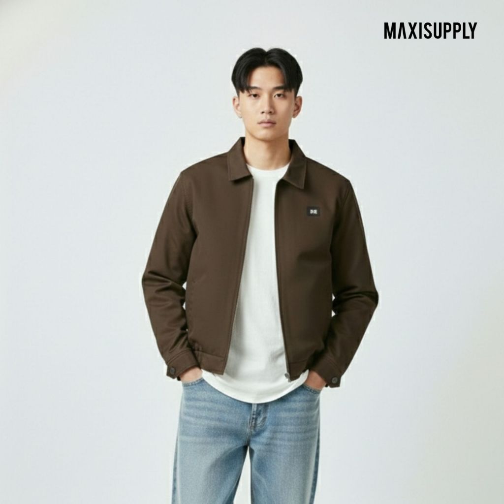 Maxisupply Work Jacket Basic Brown