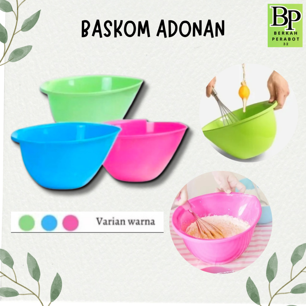 Baskom Adonan Plastik Lion Star Egh Bowl Bakul Telur Baskom Adonan Kocokan BW-2 Egg Bowl B-20 2,8L