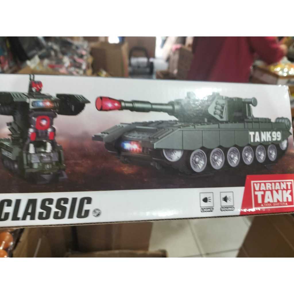 MAINAN MOBIL ROBOT COMBAT WAR TANK DEFORMATION MILITARY WAR TANK BESAR