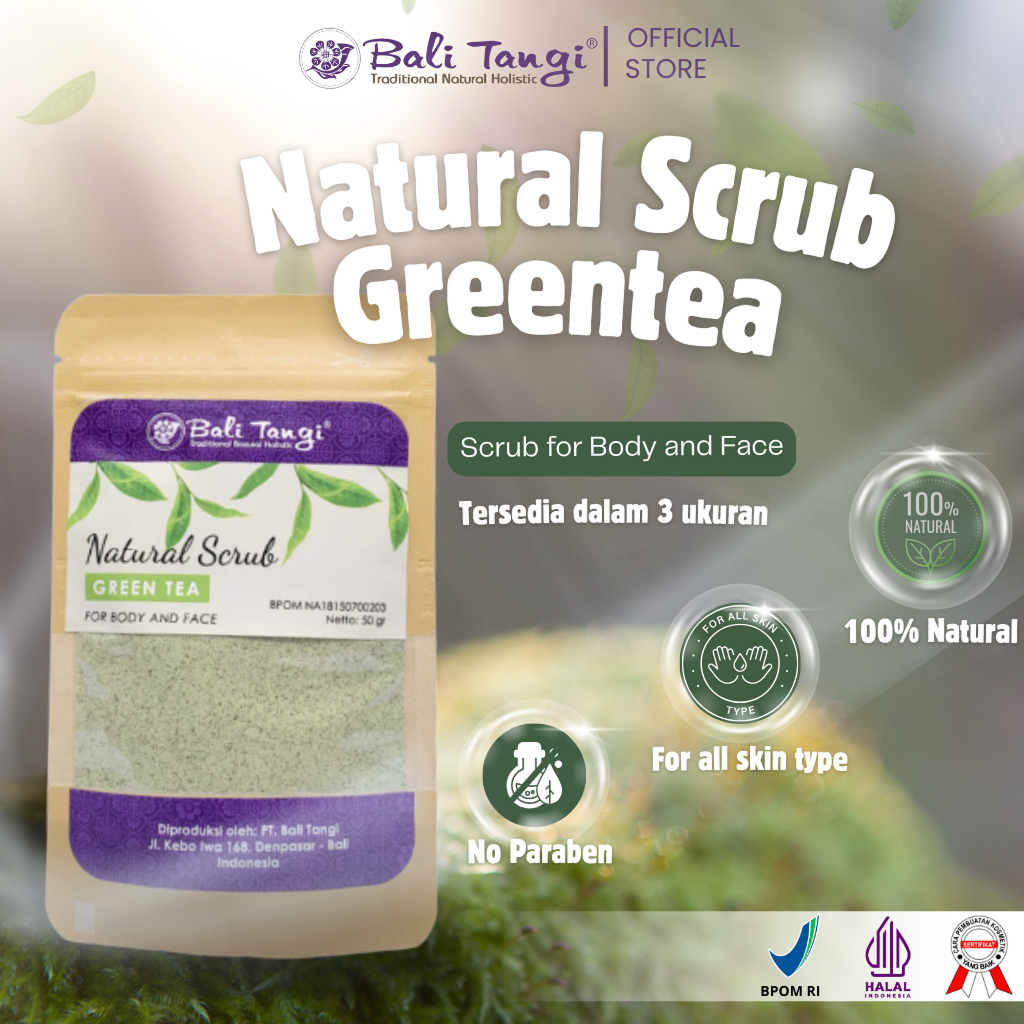 BALI TANGI - SCRUB ALAMI PENGANGKAT SEL KULIT MATI | LULUR SPA BUBUK ASLI BALI