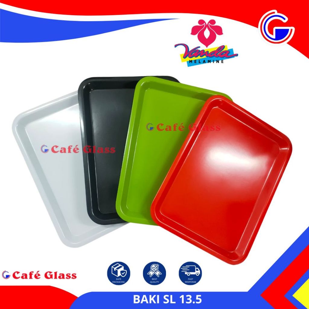 Baki Melamin Vanda SL 13.5 Inch - Nampan Plastik Medium Tebal Baki  Saji Tray Makan Serbaguna