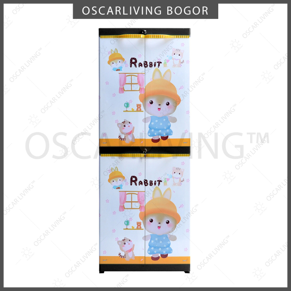 Lemari Anak Sinbak Mini Motif Grab/Gojek