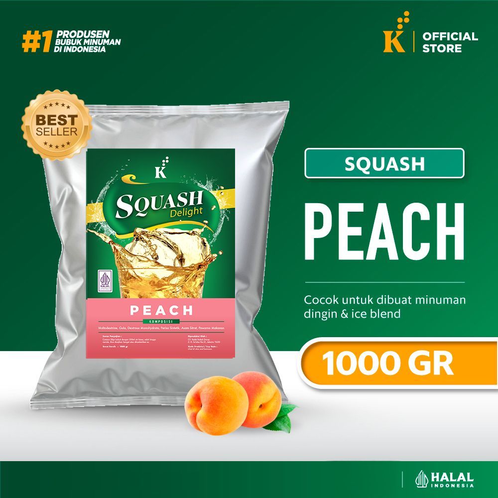Javaland Powder Minuman Squash Peach 1000 gr