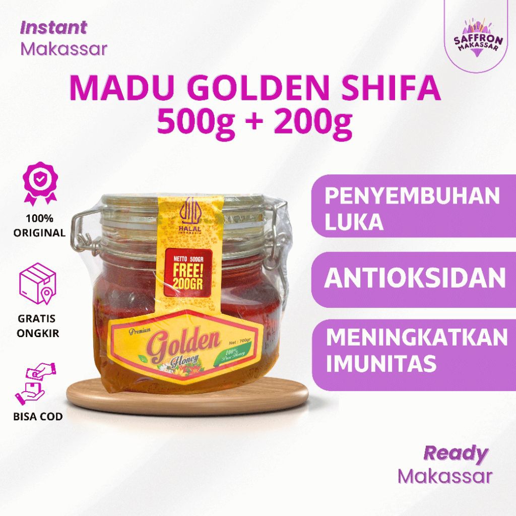 MADU GOLDEN SHIFA HONEY PREMIUM 500g+200g