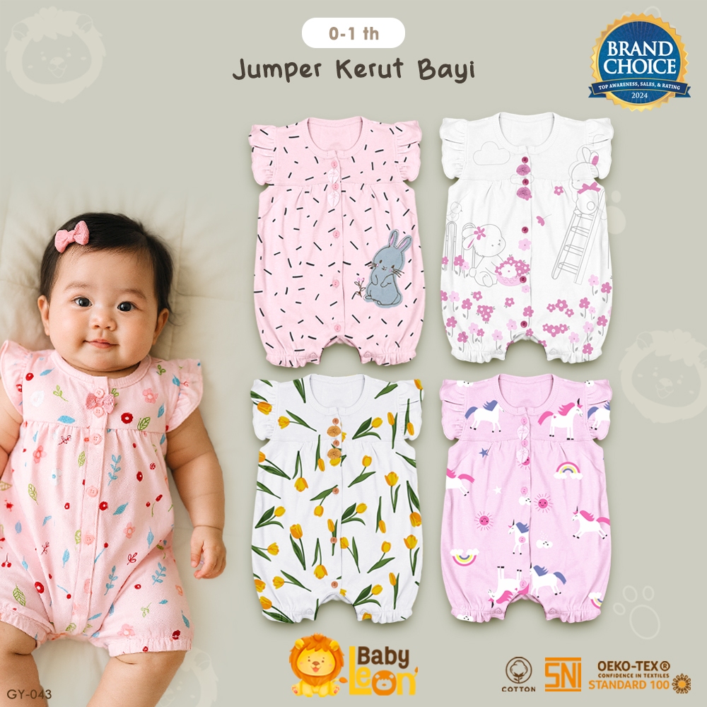 BABY LEON Jumpsuit Bayi Jumpsuit Anak Bayi Perempuan Jumpsuit Newborn Baju Anak Perempuan 0 12 Bulan