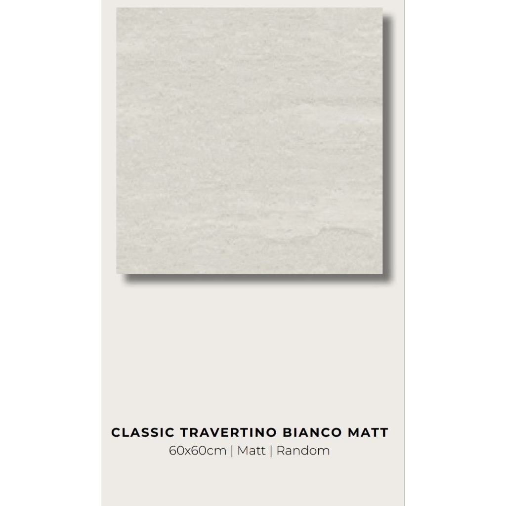 Granit Valentino Stone Classic Travertino Bianco, Gris Matt 60x60