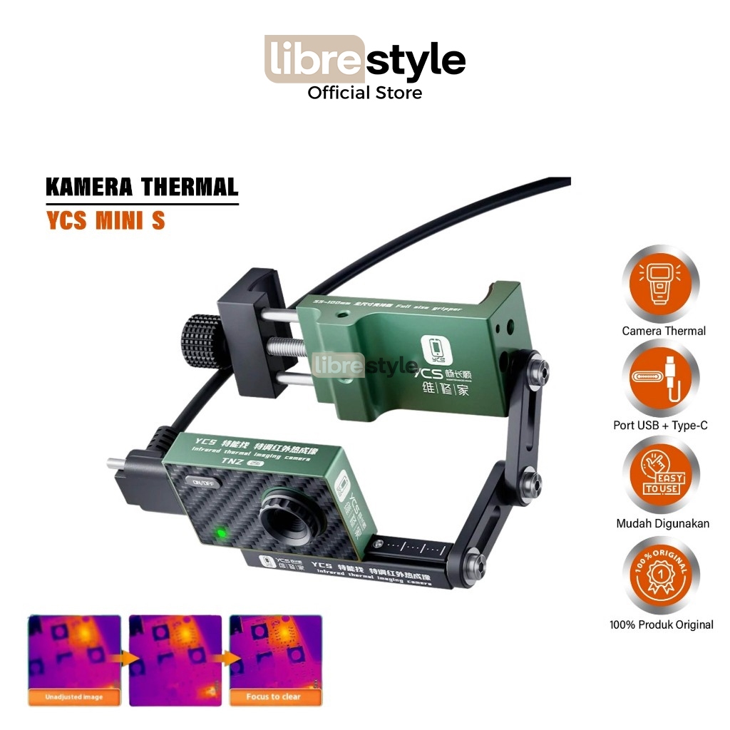 YCS MINI Microscope Thermal Kamera Thermal Original - Kamera Thermal Pendeteksi Panas Inframerah - C