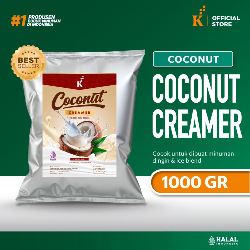 Coconut Creamer - Bubuk Creamer Rasa Kelapa (1kg) - Gurih & Wangi Alami