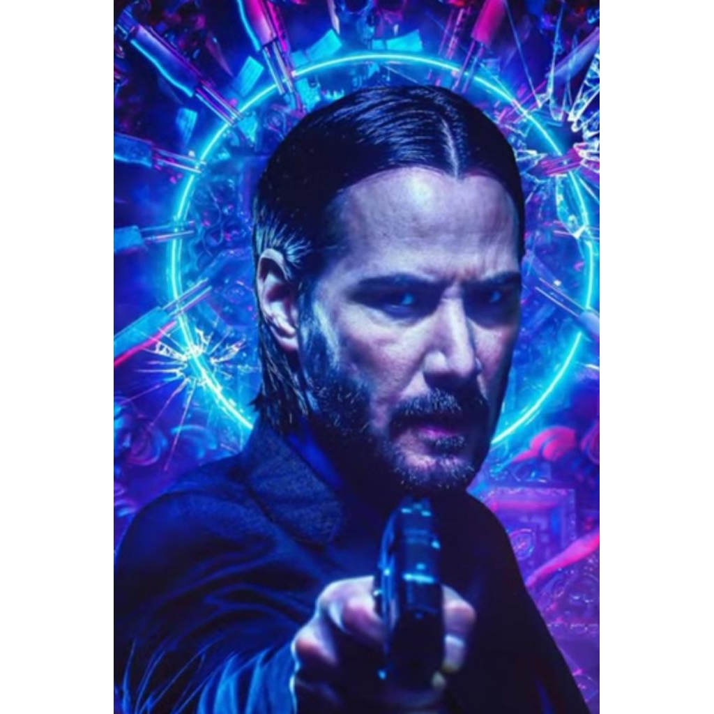 kitbash John Wick 1/6 scale (figure + box hot toys)