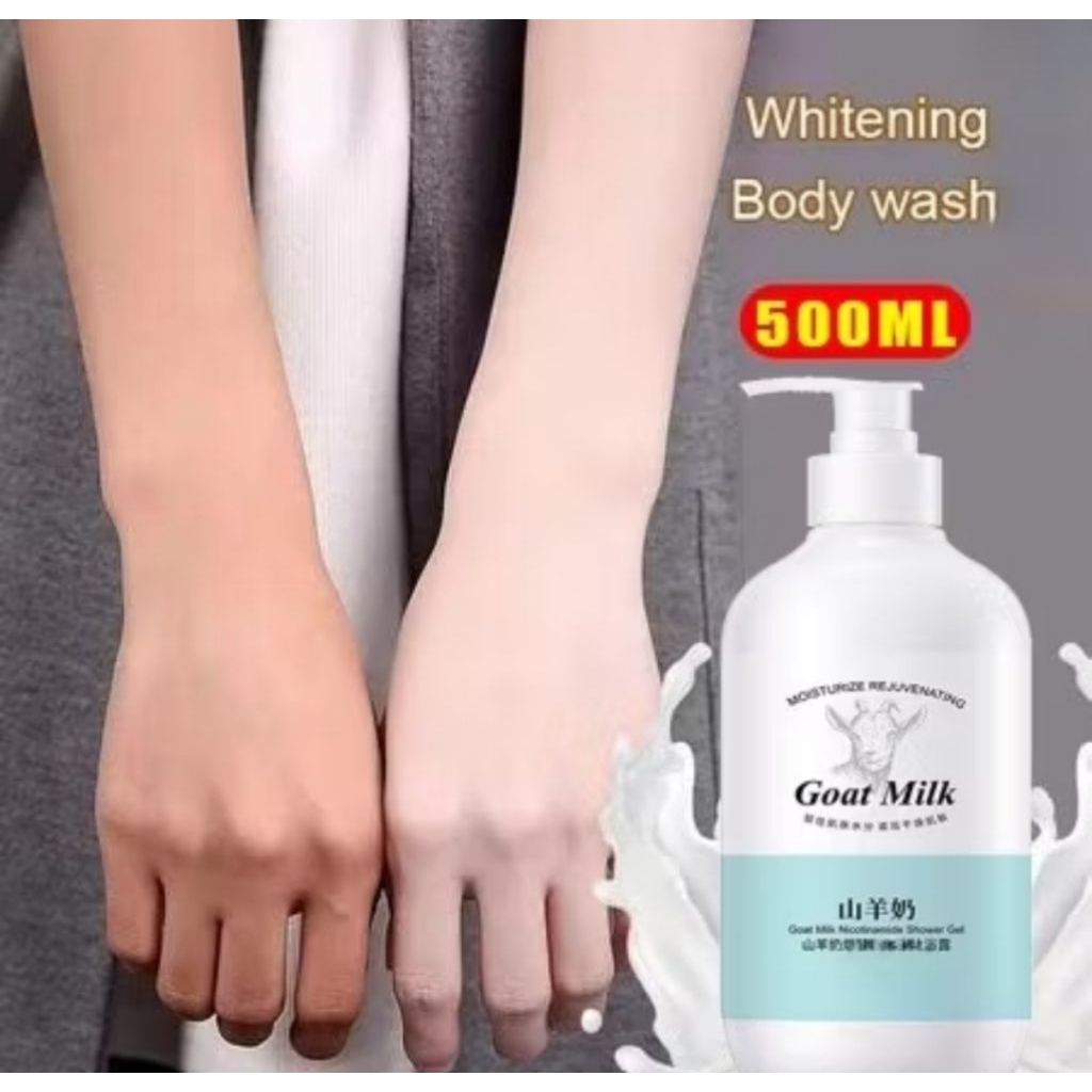 Sabun Susu Goat Milk Body Wash Korea Sabun Cair Susu Kambing Domba Sabun Pemutih Badan