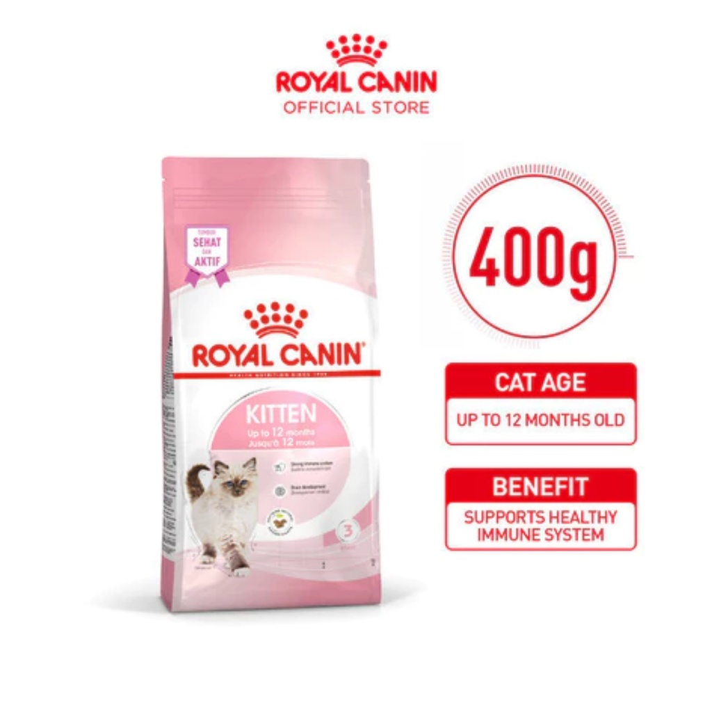 Royal Canin Kitten 400g 400gram 400gr 400 g gr gram Makanan Kucing RC