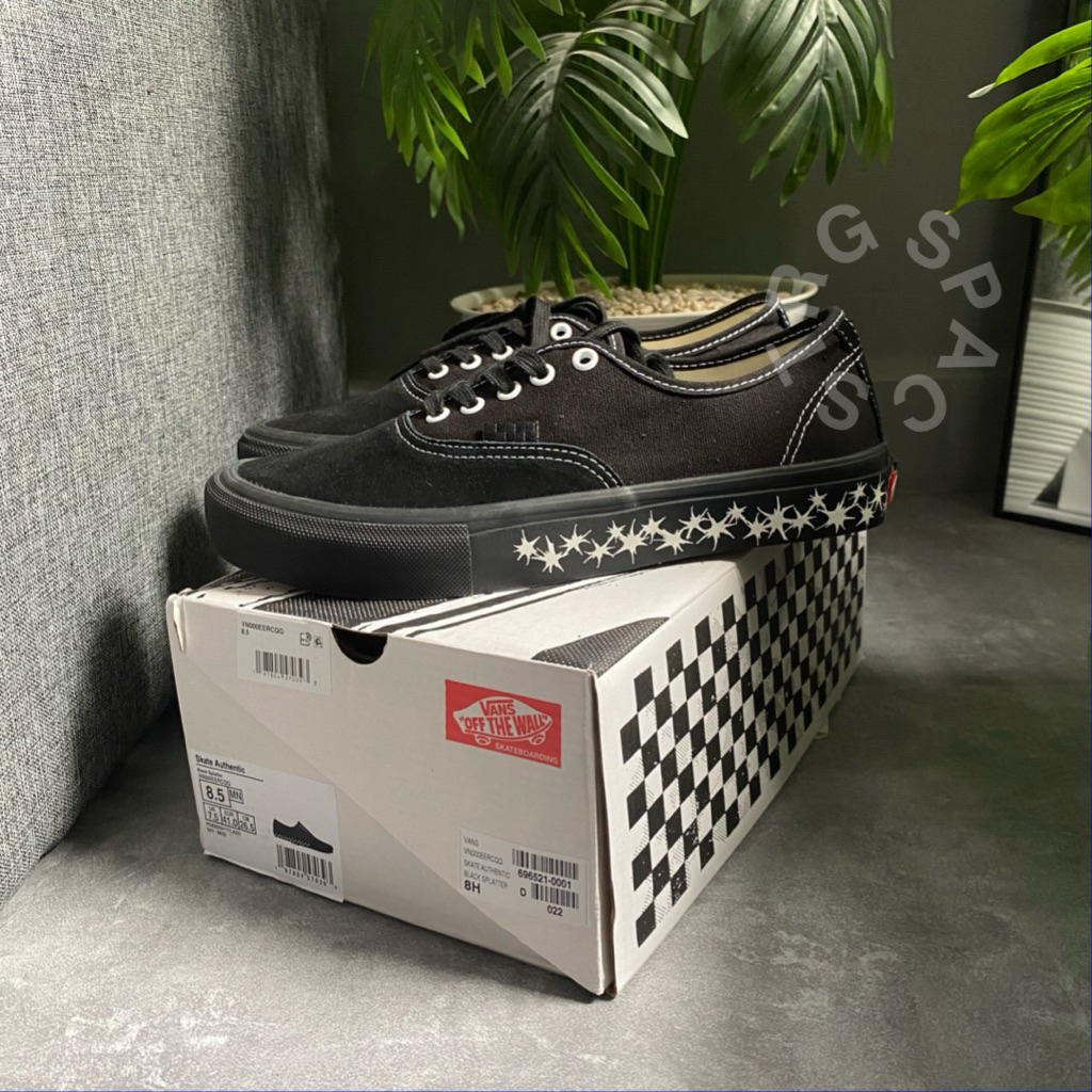 Vans Skate Authentic Black Splatter