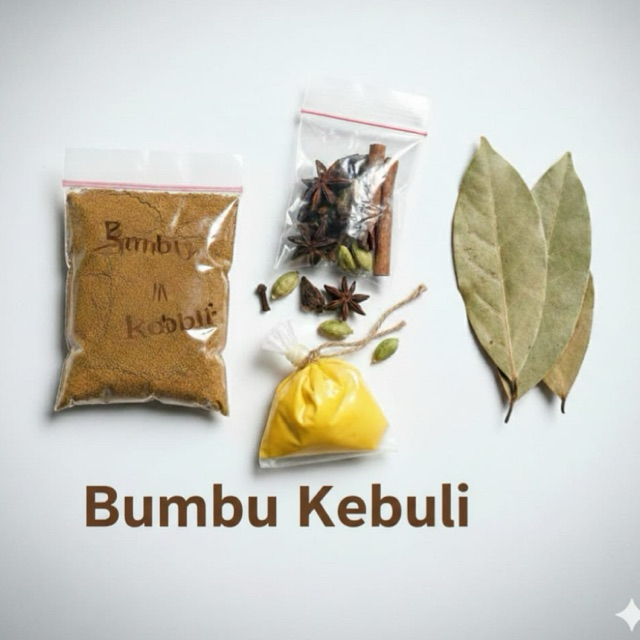Bumbu nasi Kebuli Khas Arab dengan Minyak Samin dan rempah untuk 3kg beras