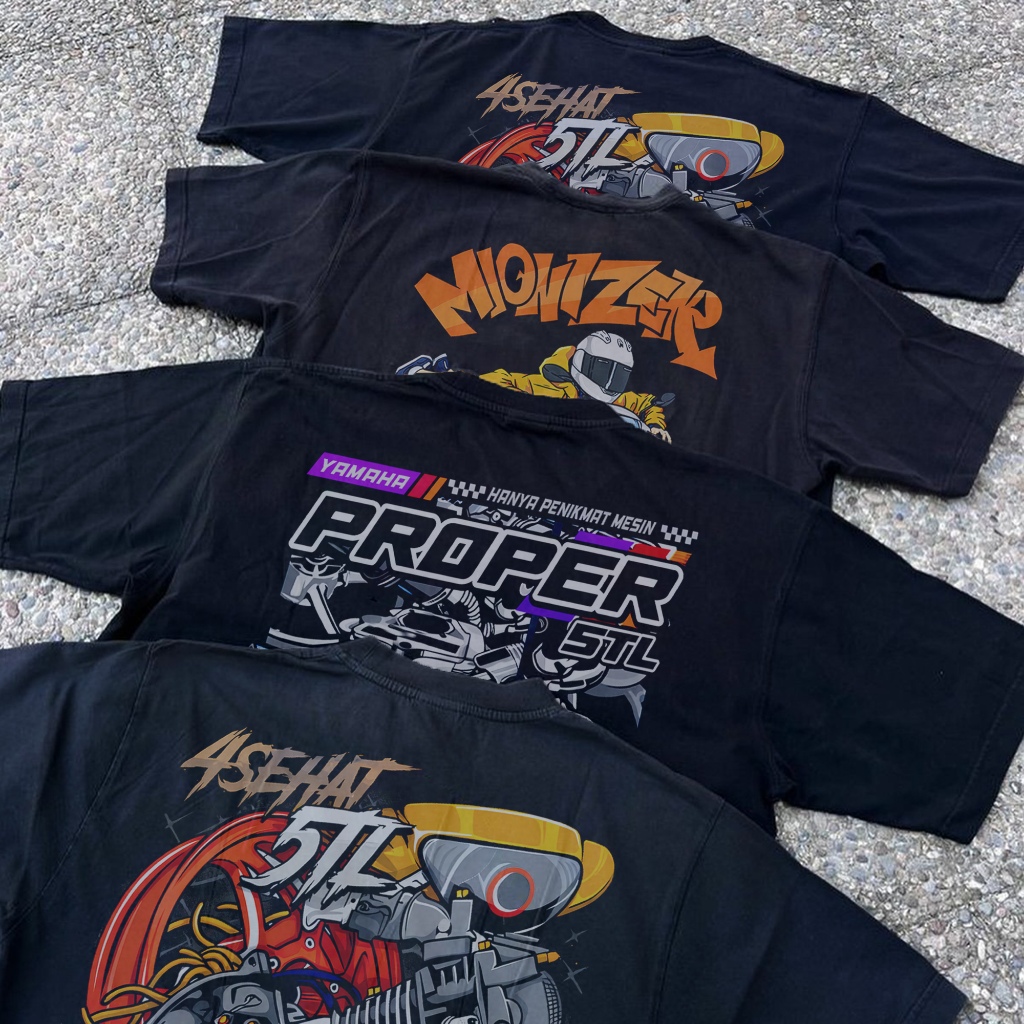 CHILLMODE Baju Kaos 4Sehat 5TL Mionizer Proper Bahan Premium Katun Polyester For Unisex