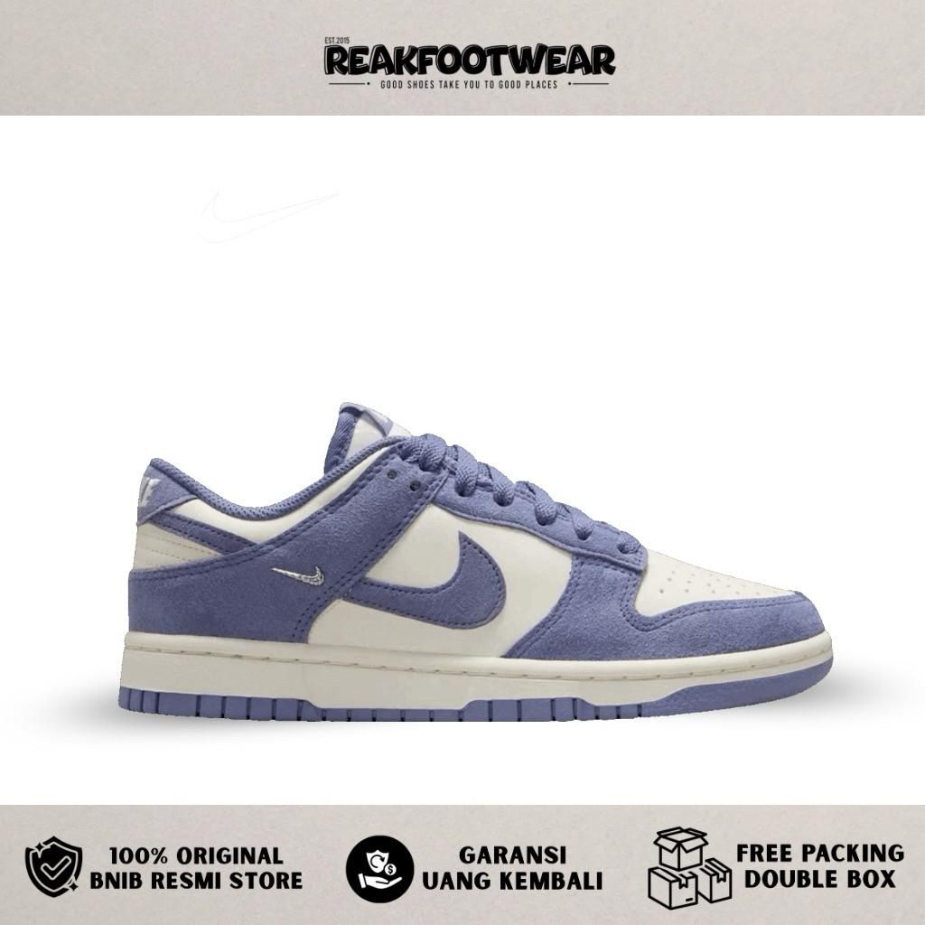 Nike Dunk Low World Indigo Mini Swoosh 100% Authentic - IB4417-103