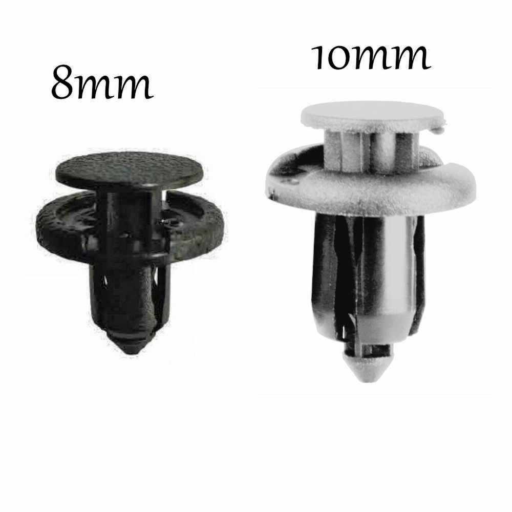 Honda Universal Bumper Fender Retainer Clips Push In 8mm 10mm Klip Kancing Nilon Accord Civic Elemen
