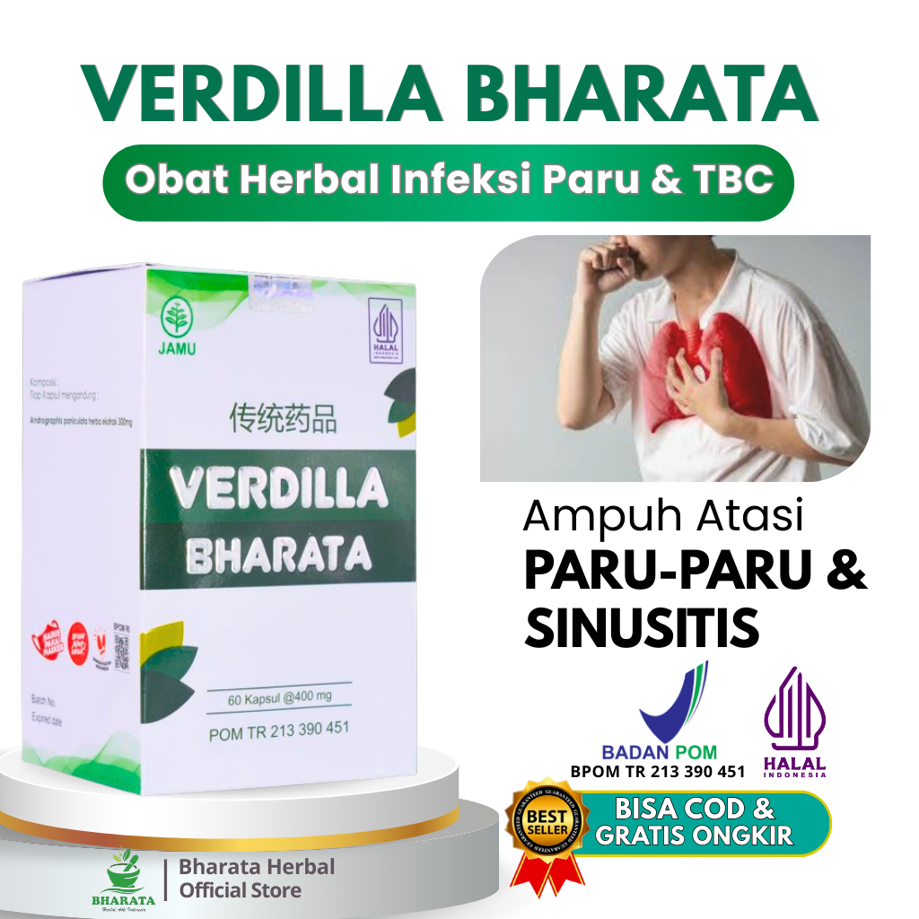 Obat Sinusitis Polip Paling Ampuh VERDILLA BHARATA | Obat Radang Tenggorokan - Batuk Menahun Ampuh