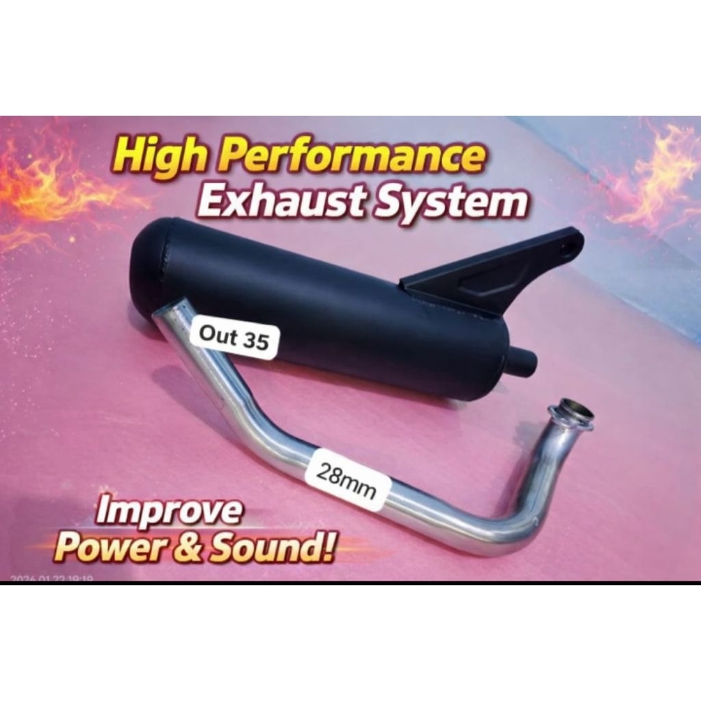 KNALPOT BOBOKAN REGULASI MP7 PIPA OUT 35 PNP HONDA BEAT KARBU/BEAT ESP/BEAT FI