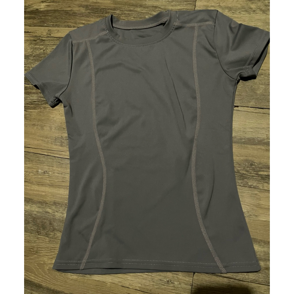 preloved baju gym grey