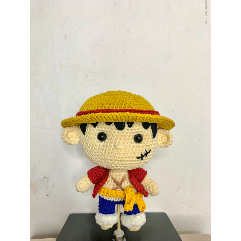 Amigurumi one piece luffy / boneka luffy / zoro