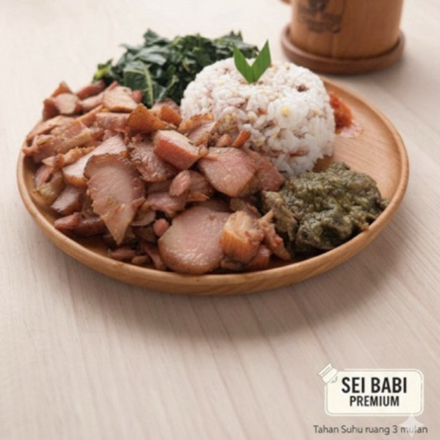 250 gram Daging Babi Asap Sei Babi smokey pork lezat murah