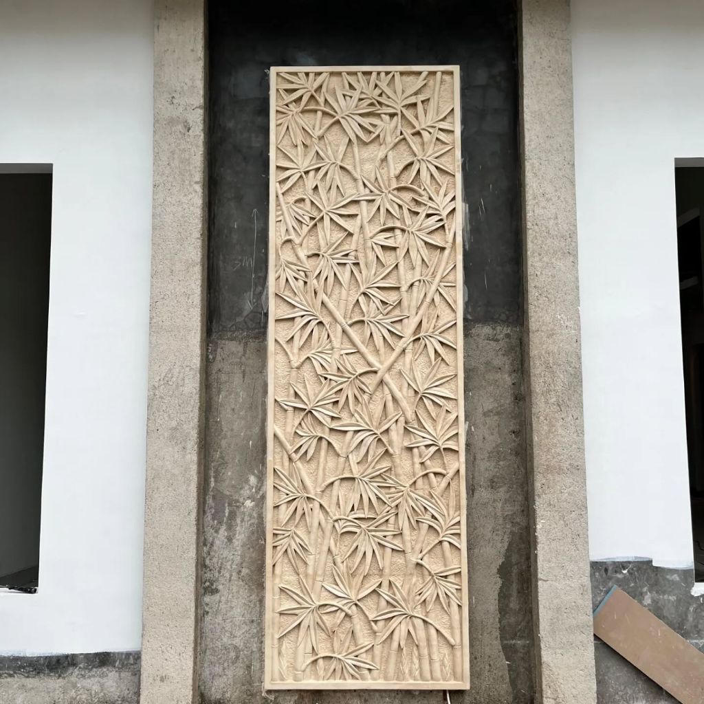 ukiran bambu batu ukir batu alam hiasan dekorasi dinding