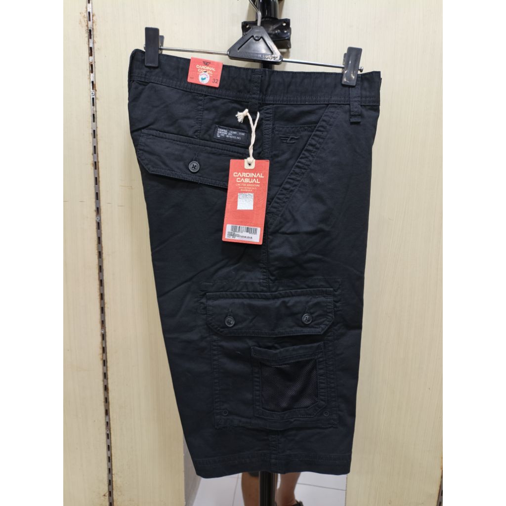 CARDINAL Celana Pendek Cargo Katun Pria Original EBV761 Bahan Berkualitas Tinggi Desain Keren Banyak