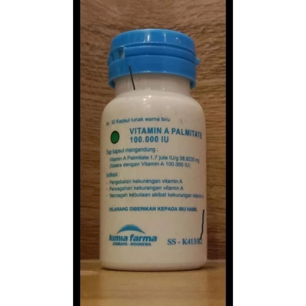 Vitamin A posyandu balita  kapsul biru/ Vitamin A 100.000 iu kapsul biru