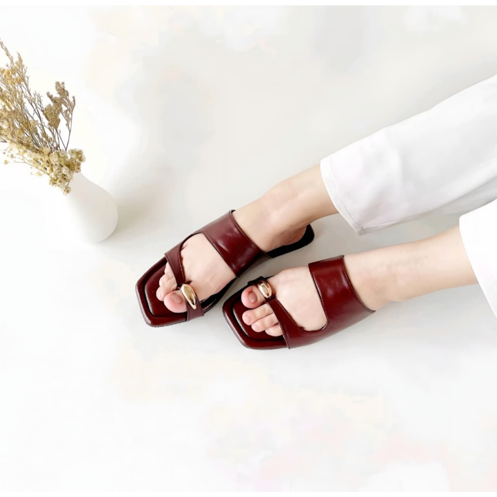 Rains_Cahya ZELIA Sandal Wanita Sandal Teplek Kekinian TRENDY