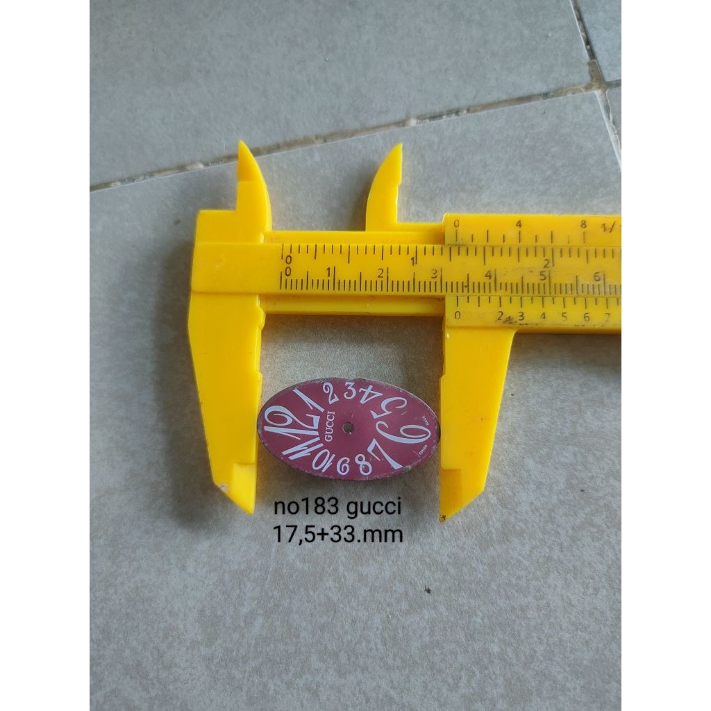 plat jam tangan gc no 183 second