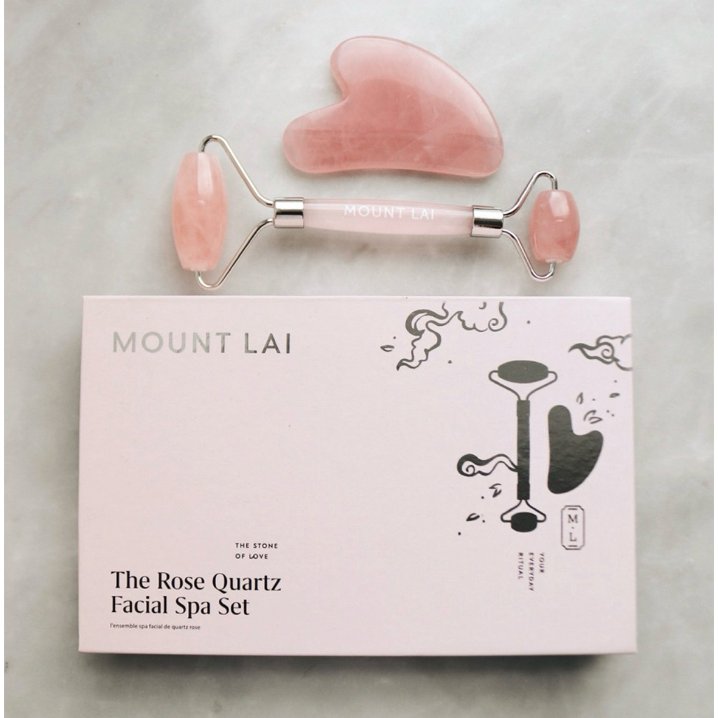 Mountlai Rose Quartz Gua Sha Set