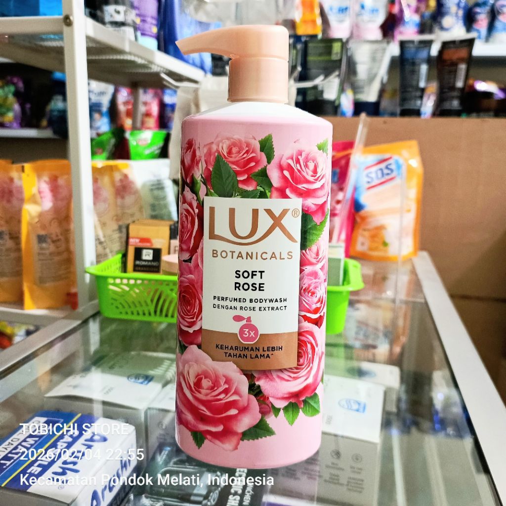 Lux Botanicals Soft Rose Perfumed Body Wash Kemasan Pump 500gr Keharuman Tahan Lama