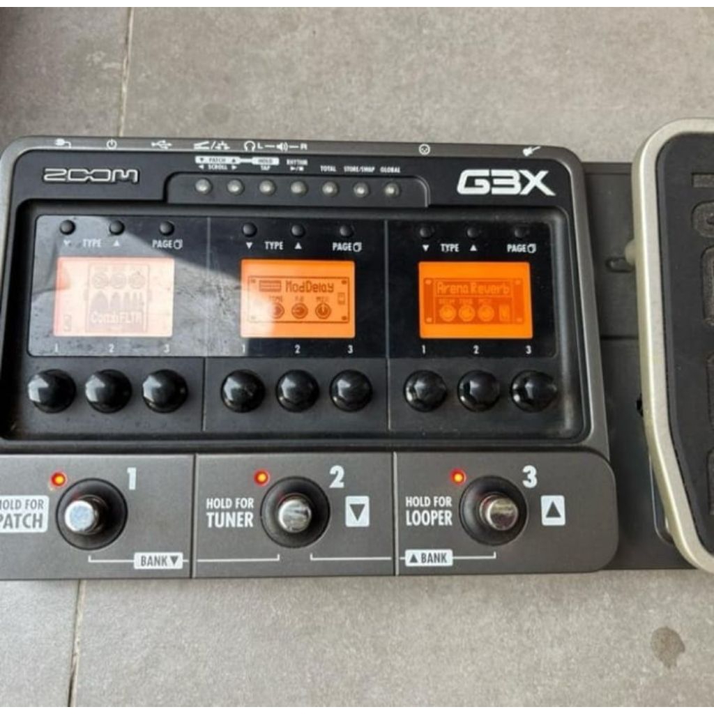 efek gitar zoom G3x mulus kayak baru