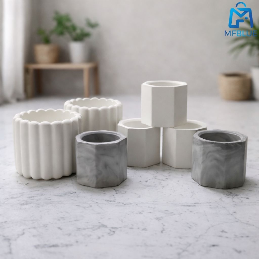 Pot Tanaman Hias Mini Aesthetic | Pot Bunga Kaktus Sukulen Cantik Satuan