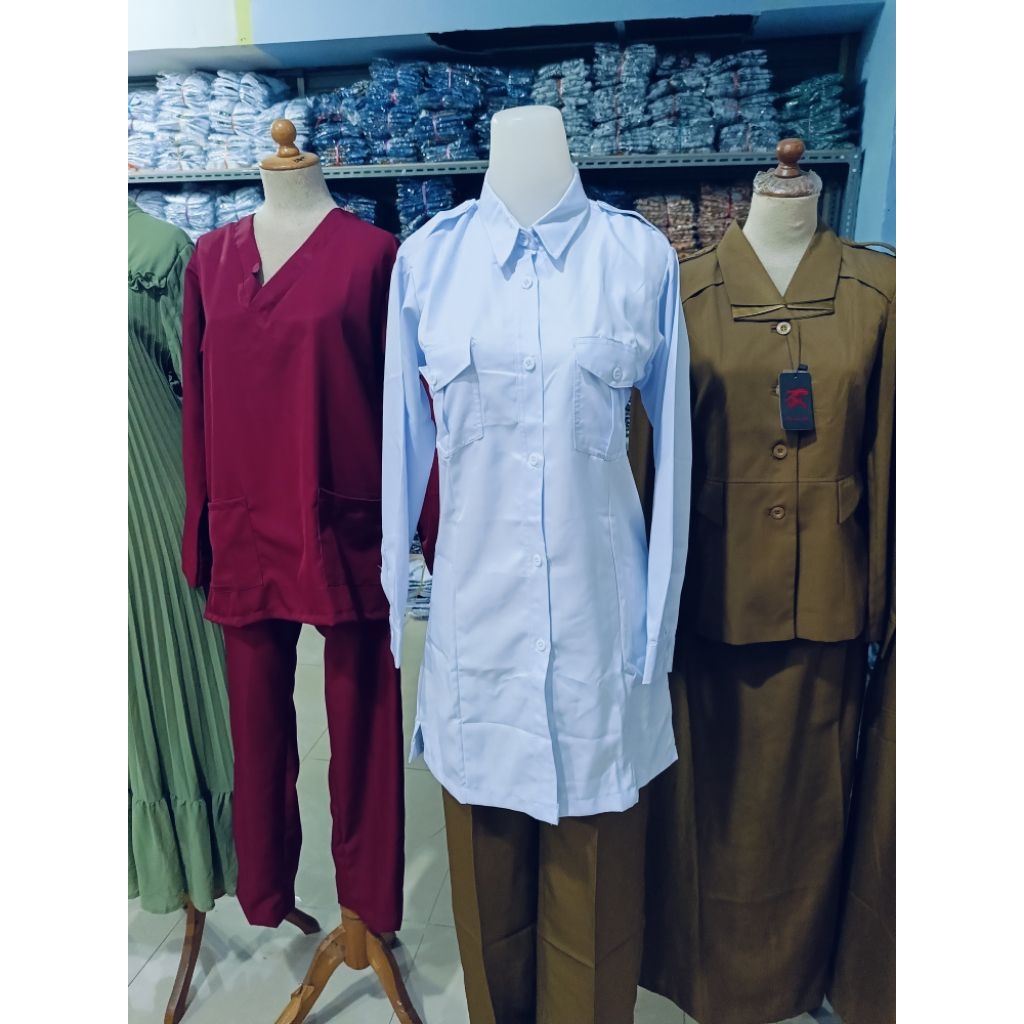 BAJU PDH TUNIK WANITA / REQUEST / BAJU ASn