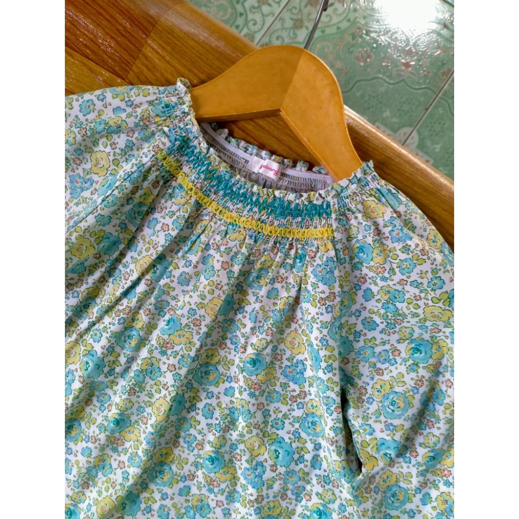 Agabang smock dress anak perempuan