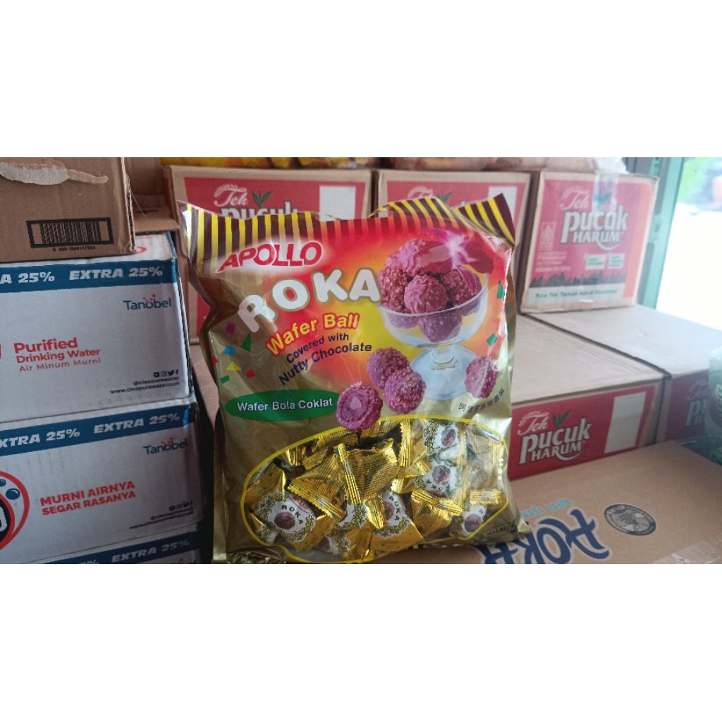 rokka wafer ball kemasan pouch kemasan 300g