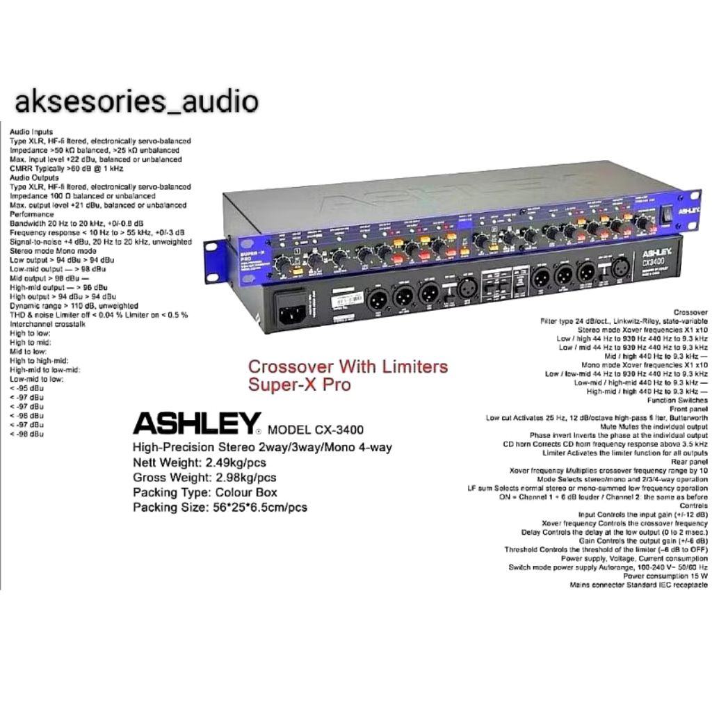 Crossover ashley cx3400 crossover 234
