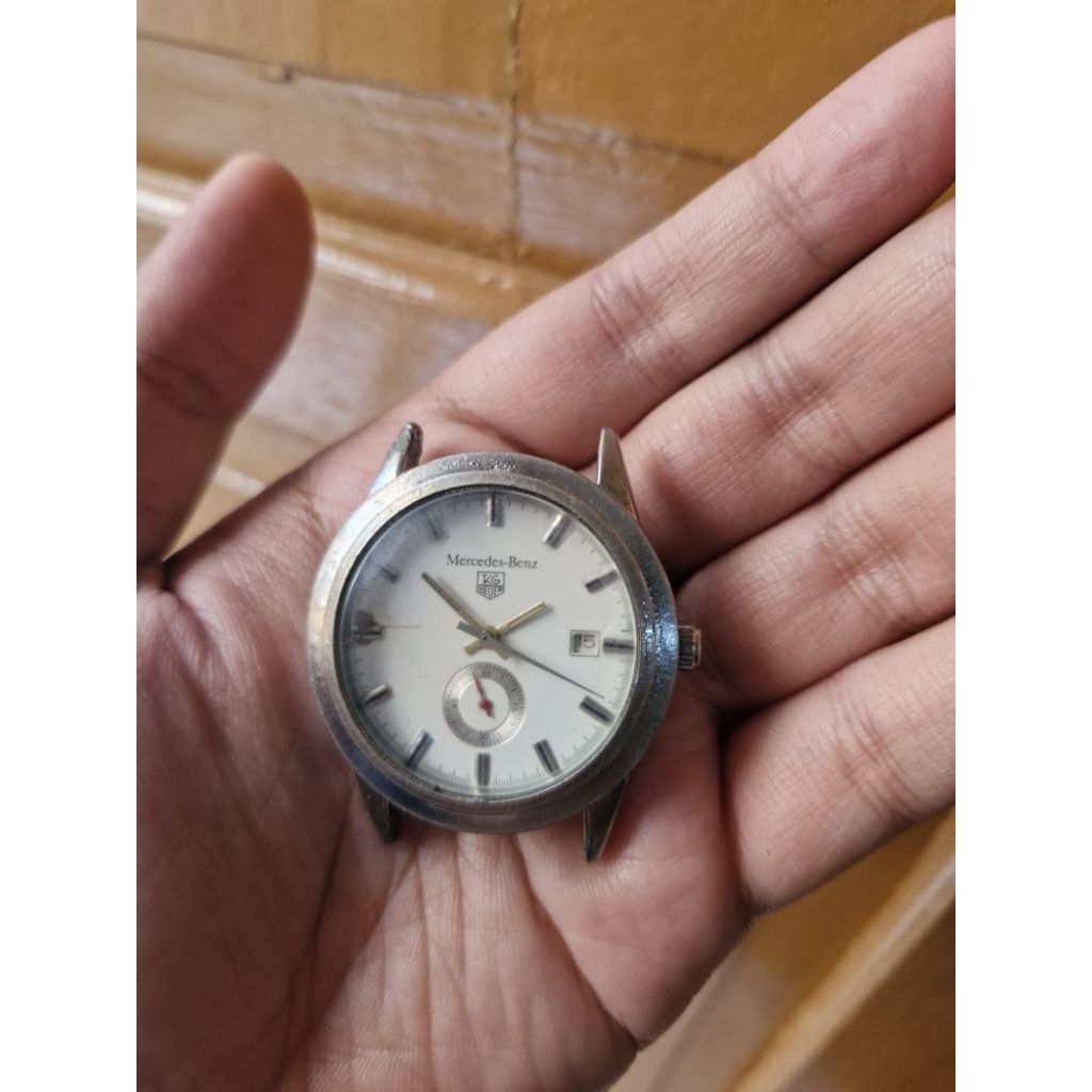 Jam Tangan Pria Dewasa Tag Heuer Mercendes Benz Automatic Cronograp Normal murah jadul antik kuno la