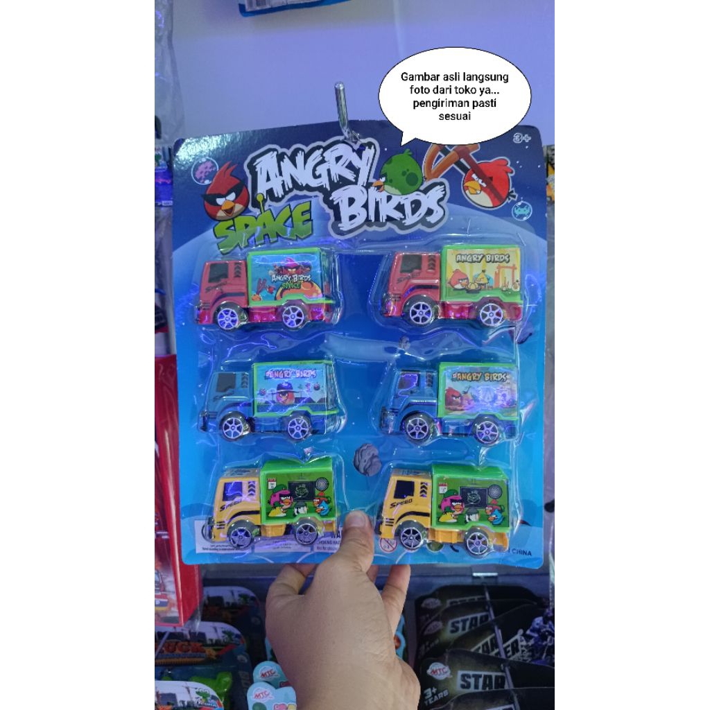 mainan mobil box angry birds isi 6