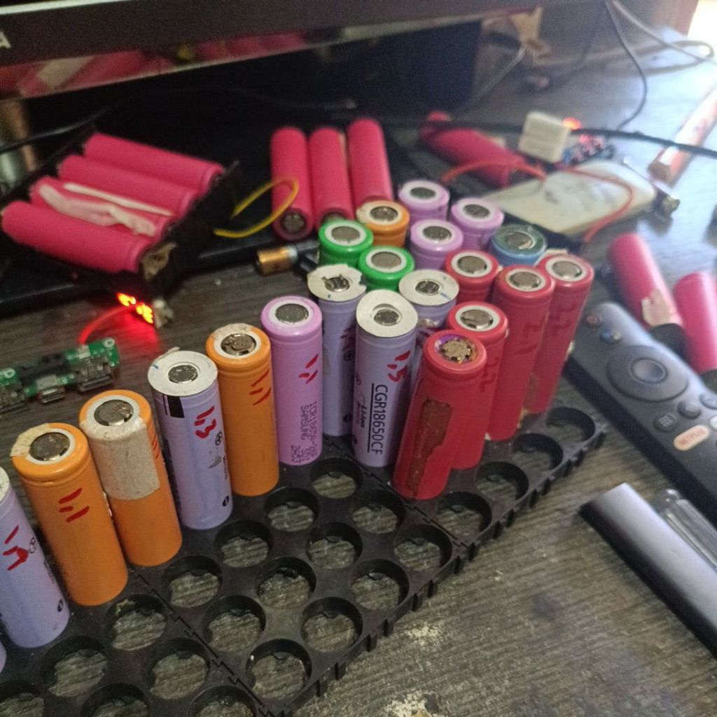 batrei 18650 bekas laptop