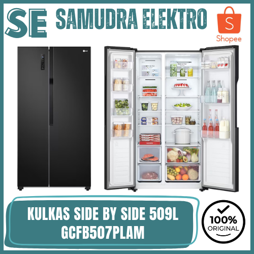 LG GCFB507PLAM KULKAS SIDE BY SIDE 509 LITER SMART INVERTER NO FROST