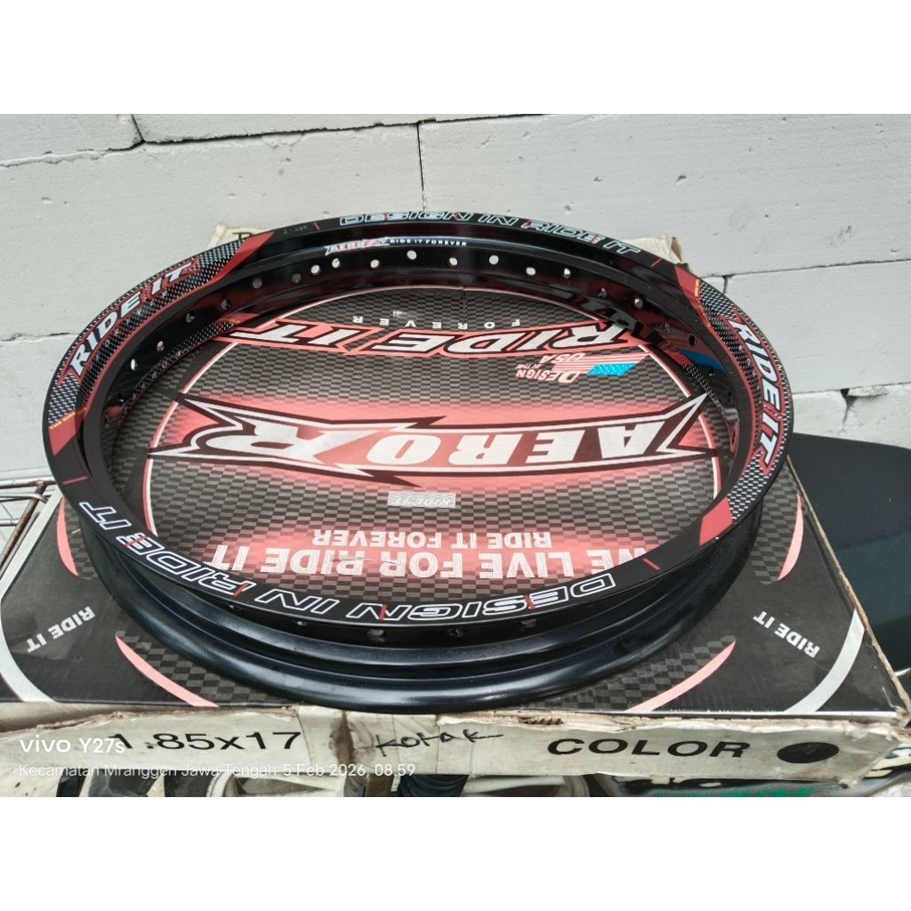 Velg Ride it 1.85 - 17 Black