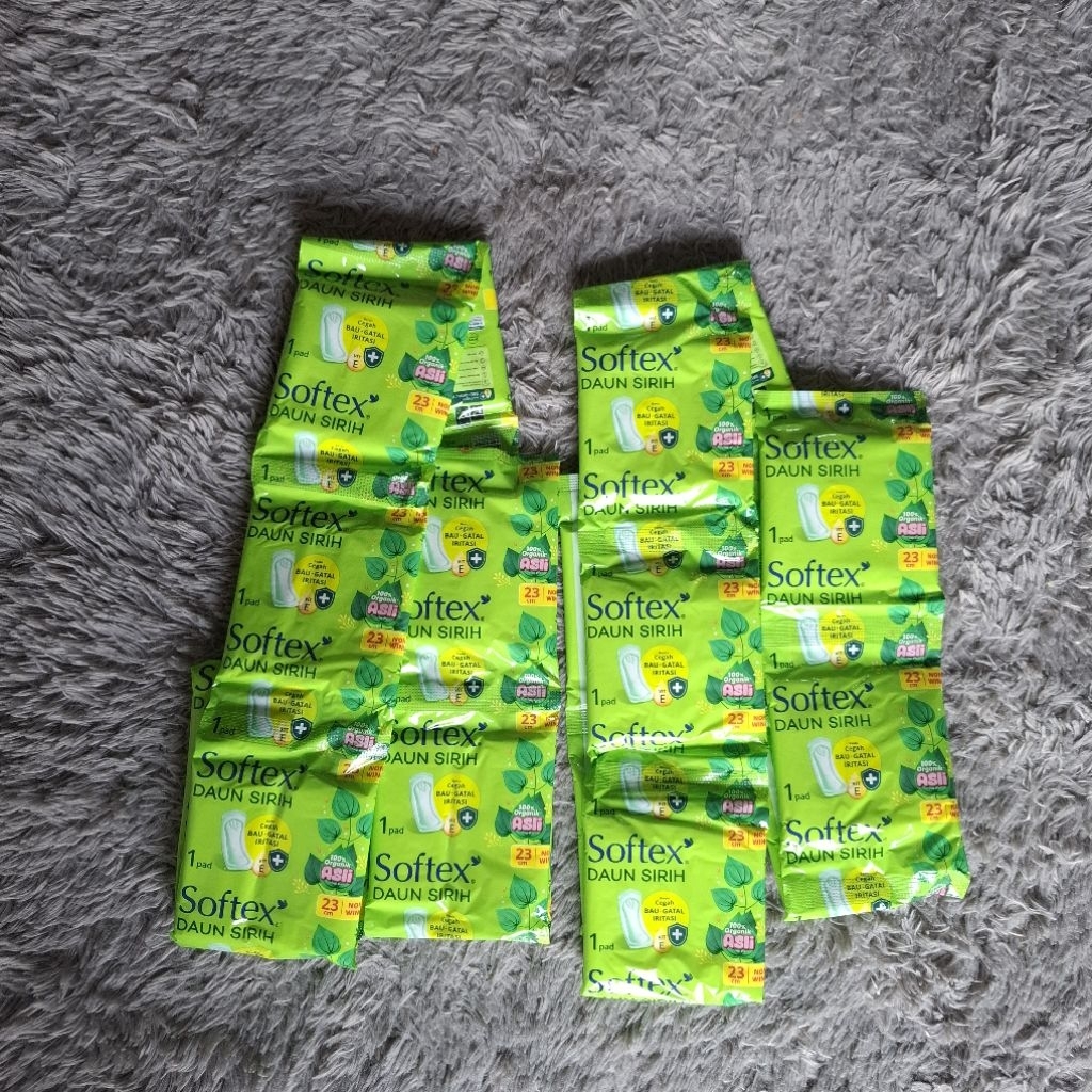 Softex Daun Sirih 1 pad 23cm Non wing 1 renceng 10 sachet
